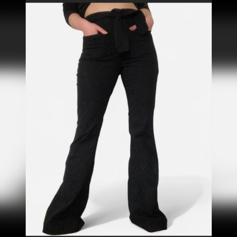 BDG by Urban Outfitters Tie Waist Mega Flare Jeans - 30"